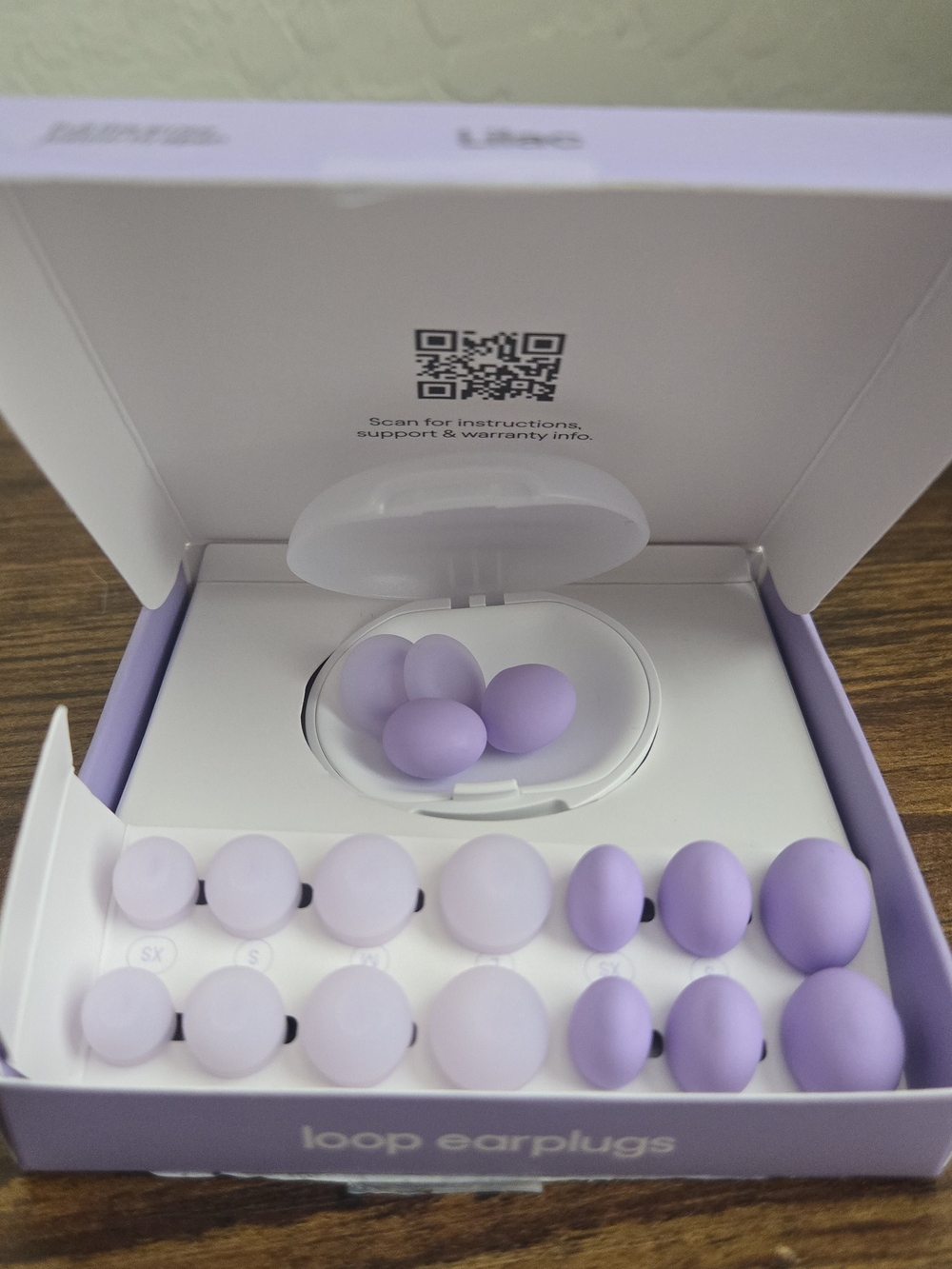 Loop Dream Sleeping Earplugs - Lilac - Noise Reduction NRR 21dB Complete Set
